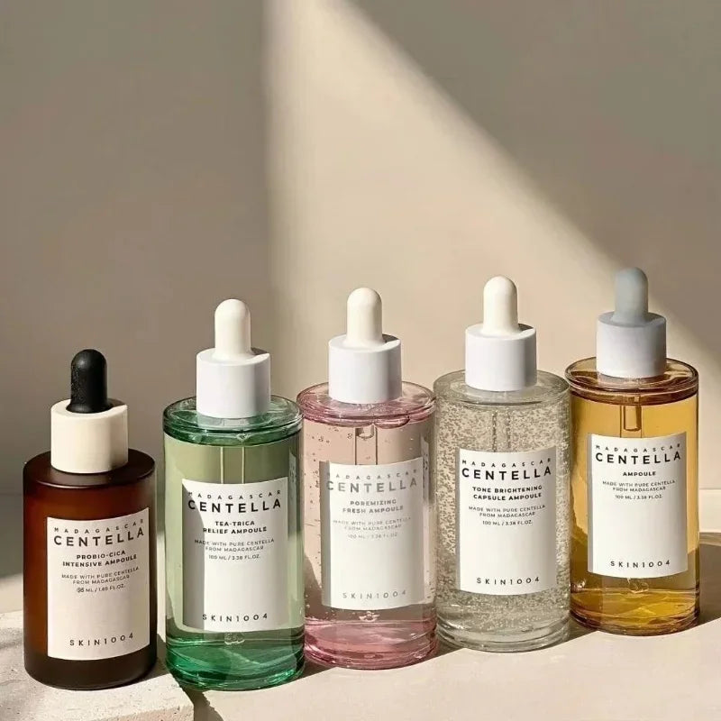 Centella Ampoule Essence Brightening Calming and Repairing Pores Smoothing Facial Moisturize Serum Daily Skin Care Products